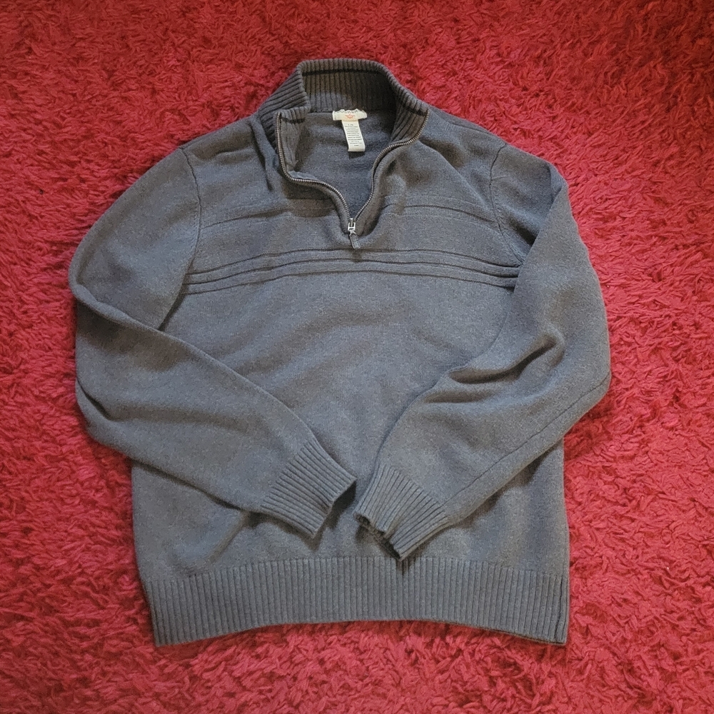Dark grey Dockers quarter zip mens size large